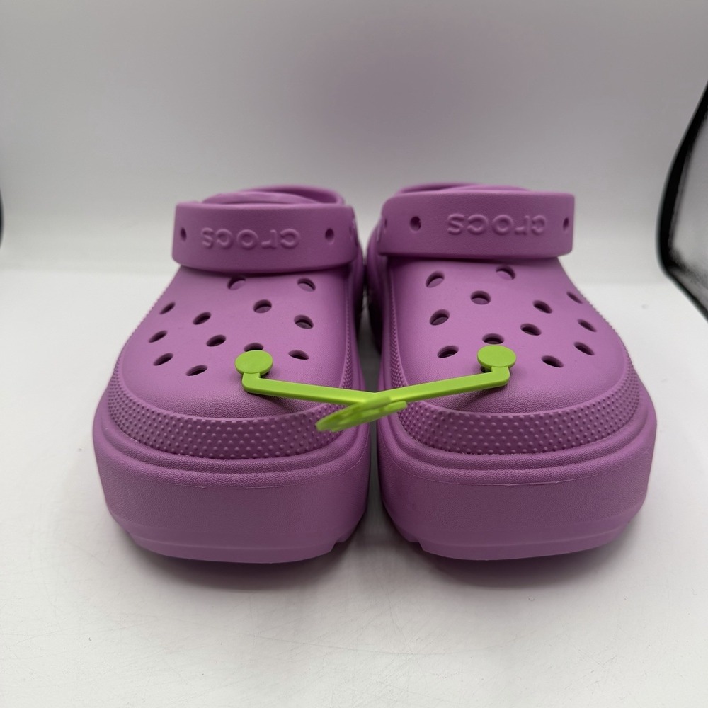Crocs Stomp Clogs Womens 11 Mens 9 Lilac Purple Slip On Shoes Chunky Sandals NEW - Picture 3 of 8